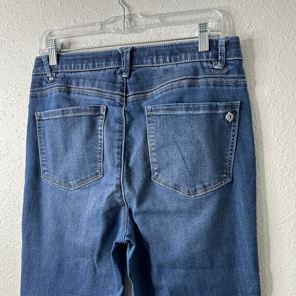 Democracy Ab Solution High Rise Skinny Jeans Blue 10 Ankle Stretch Denim - Picture 6 of 9